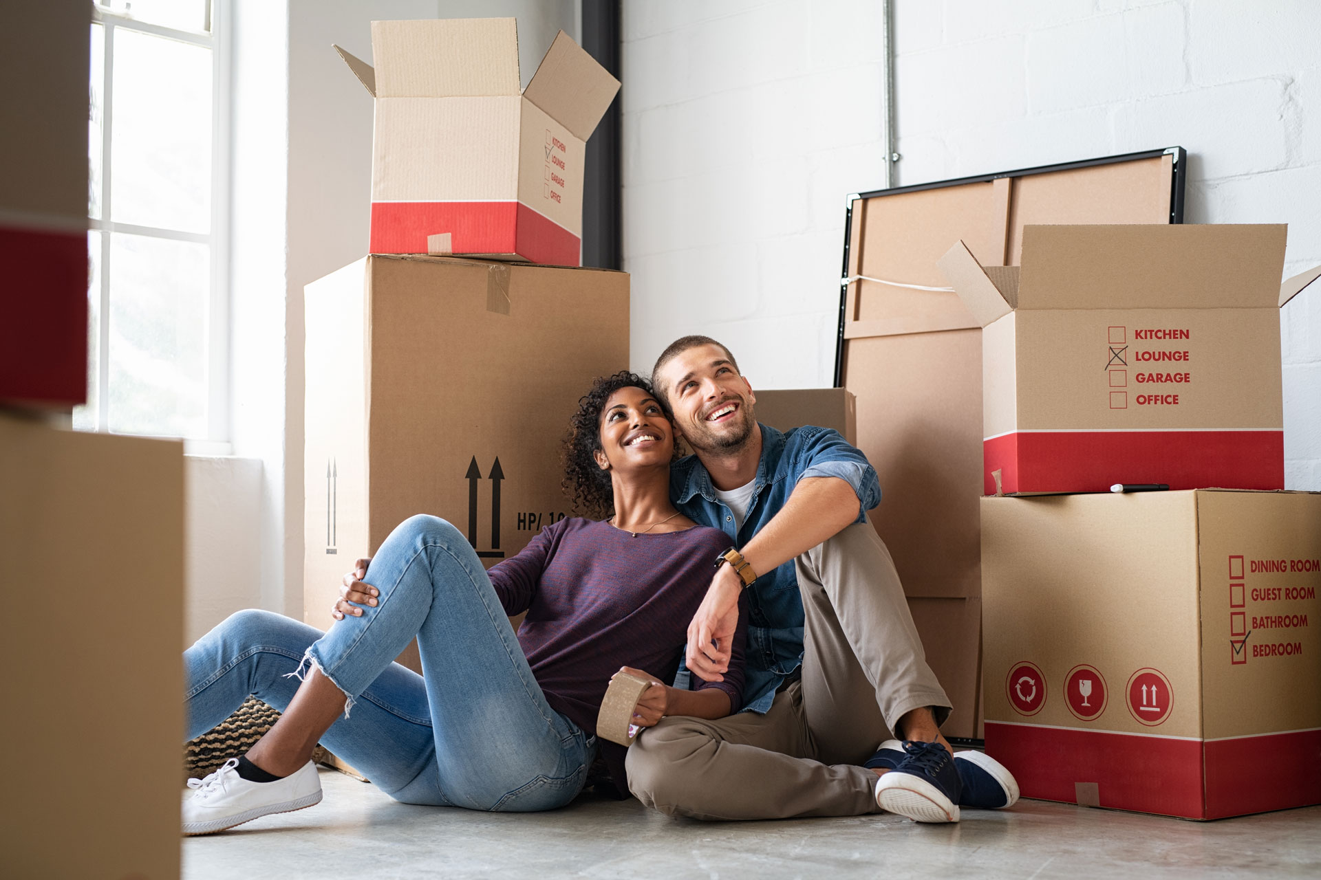 couple in new insured home