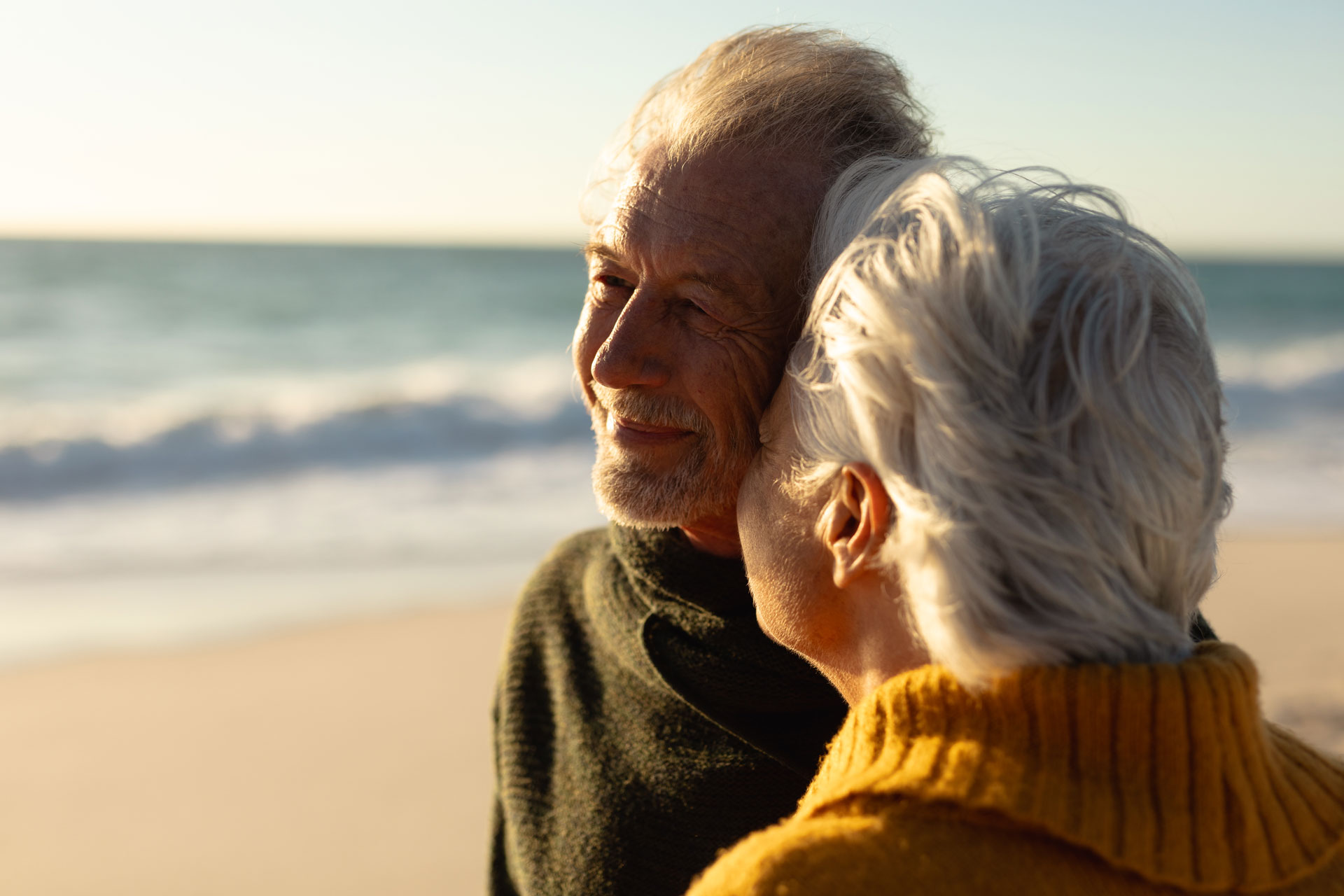older couple happy with life insurance